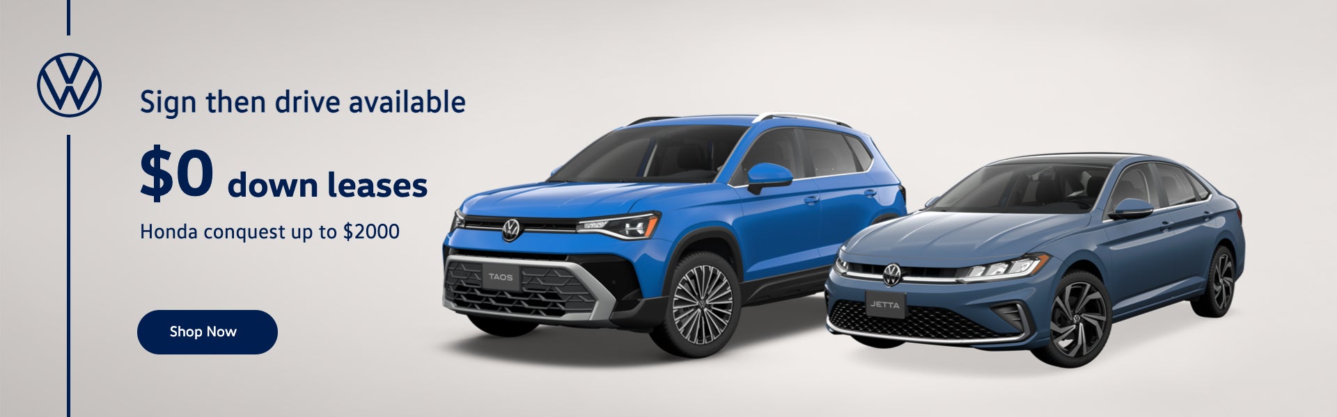 VW Sign then drive available