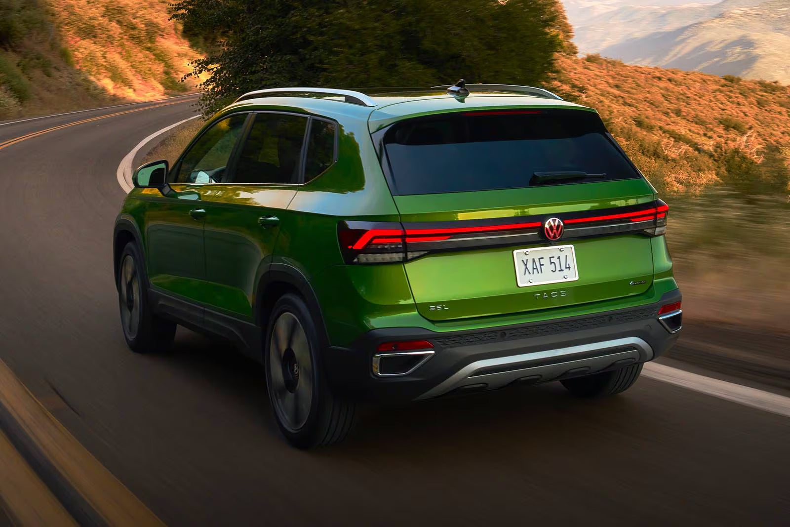 A green on the road.