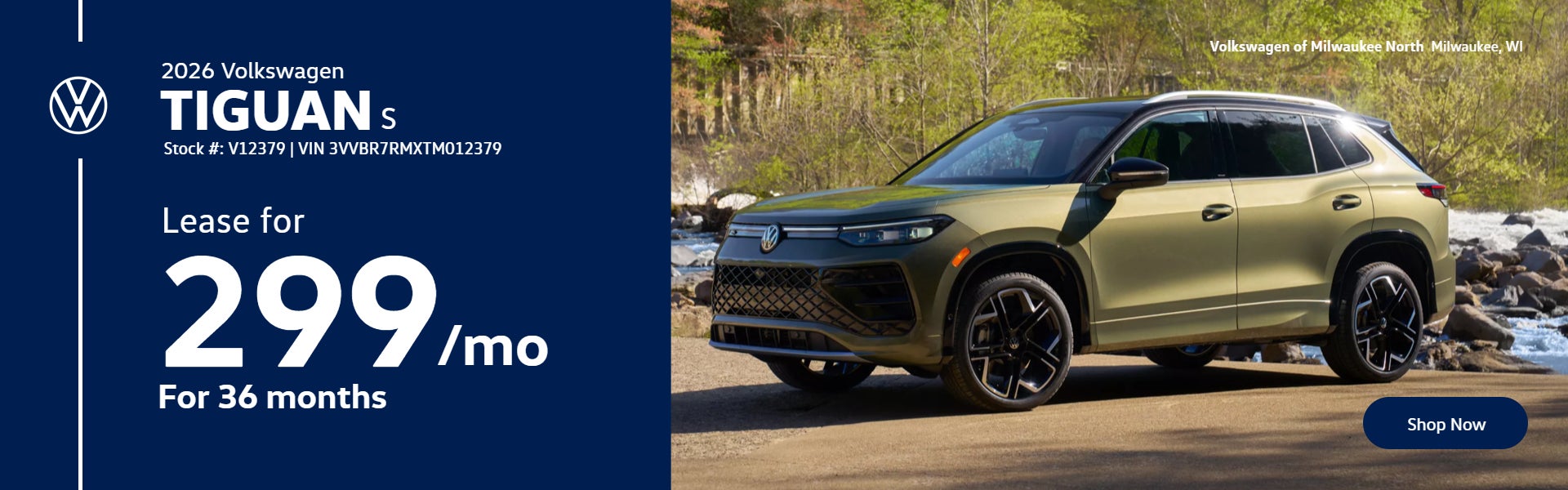 Lease a 2026 Tiguan S