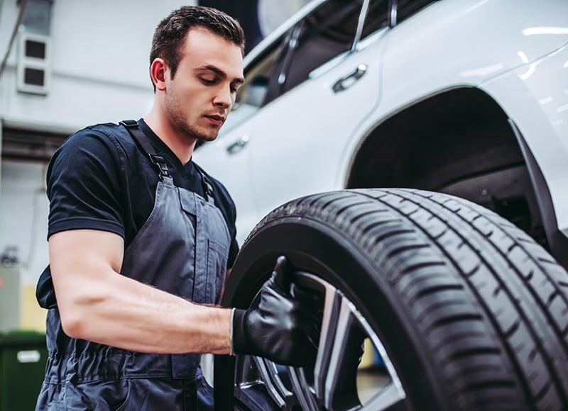 Tire repair service